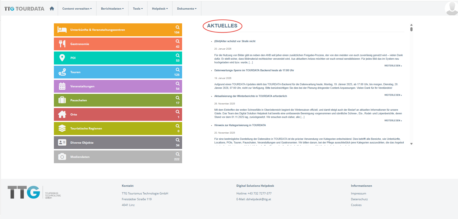 TOURDATA Startseite