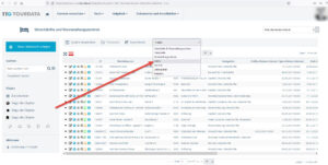 TOURDATA Screenshot Generische Liste Inaktiv