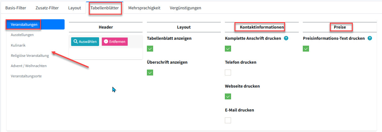 Event-Export und Event-Export Pro