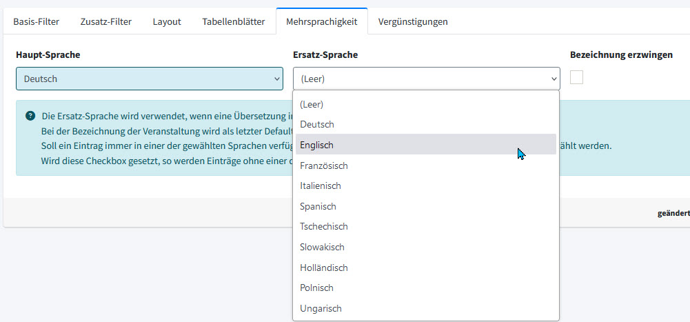 Event-Export und Event-Export Pro