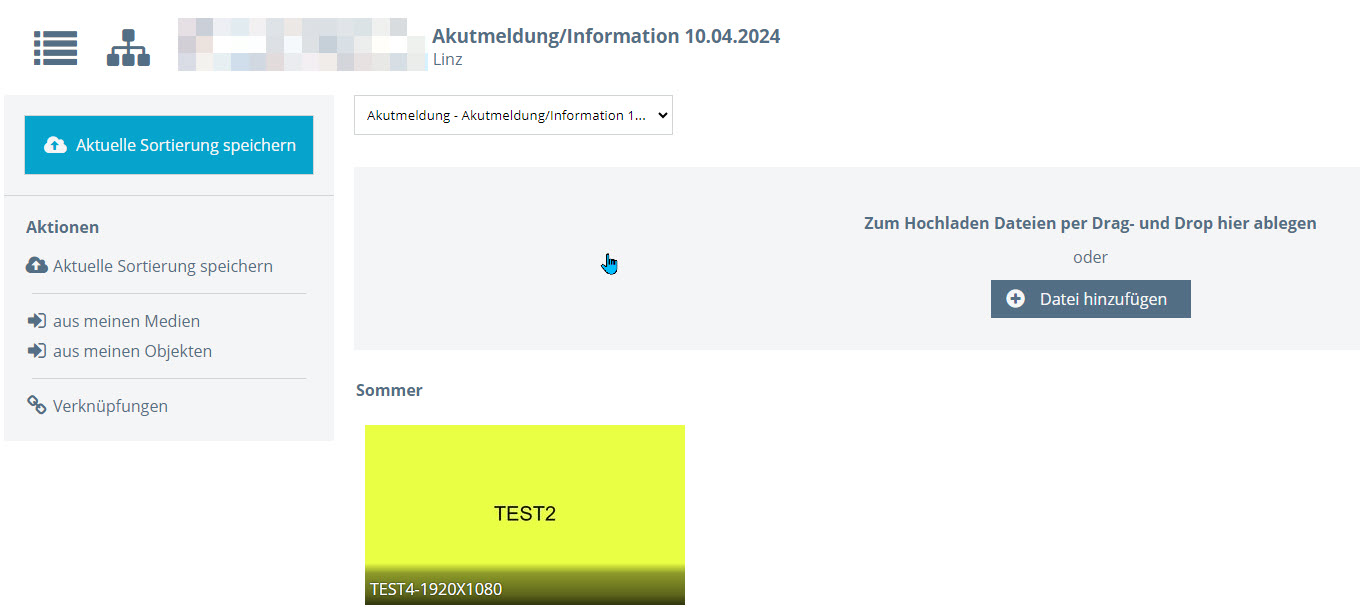 Zeitlich begrenzte Informationen und Sperren